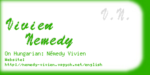 vivien nemedy business card